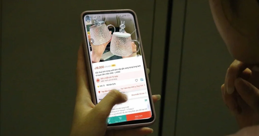 đặt hàng online qua điện thoại